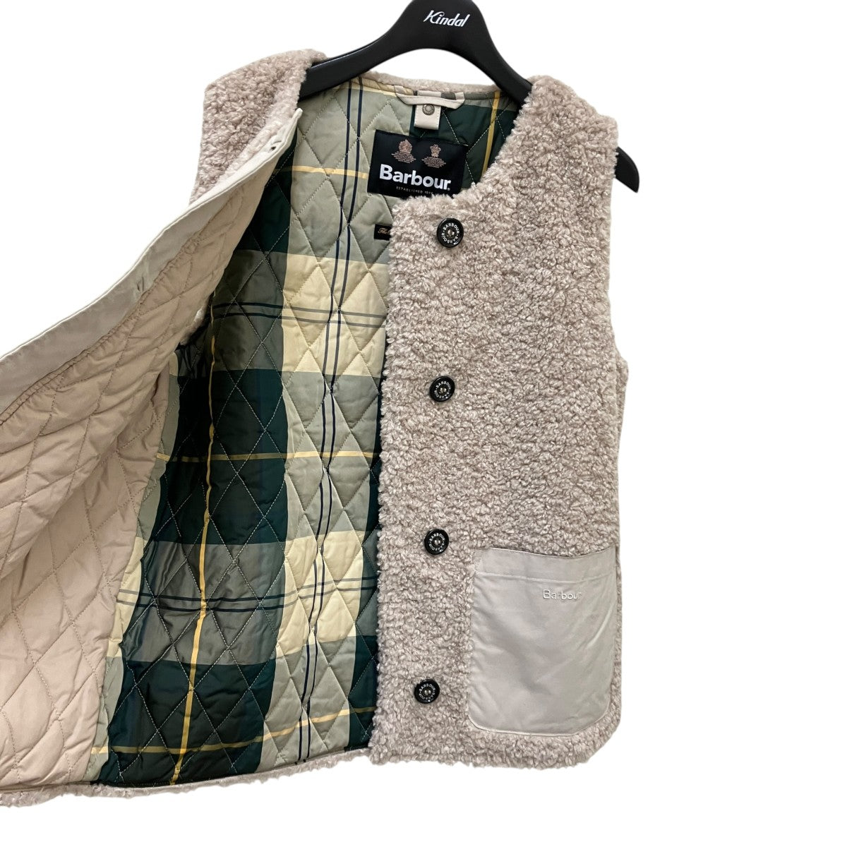 Barbour 23AWRe-Engineeredボアベスト232LLI0008 古着・中古-4枚目のアイテム画像