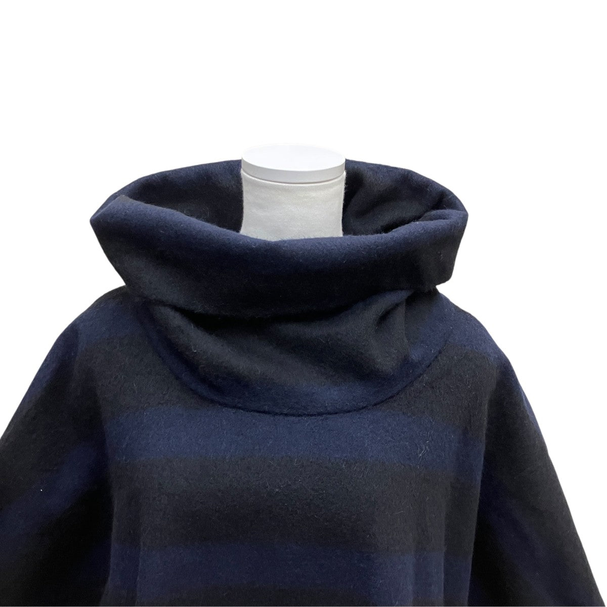 JOURNAL STANDARD LUXE ボーダーウールポンチョ23011440221040 古着・中古-2枚目のアイテム画像