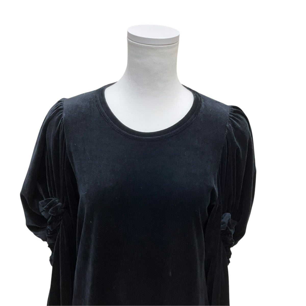 COMME des GARCONS シルク混ベロアワンピースGD-T015 古着・中古-2枚目のアイテム画像