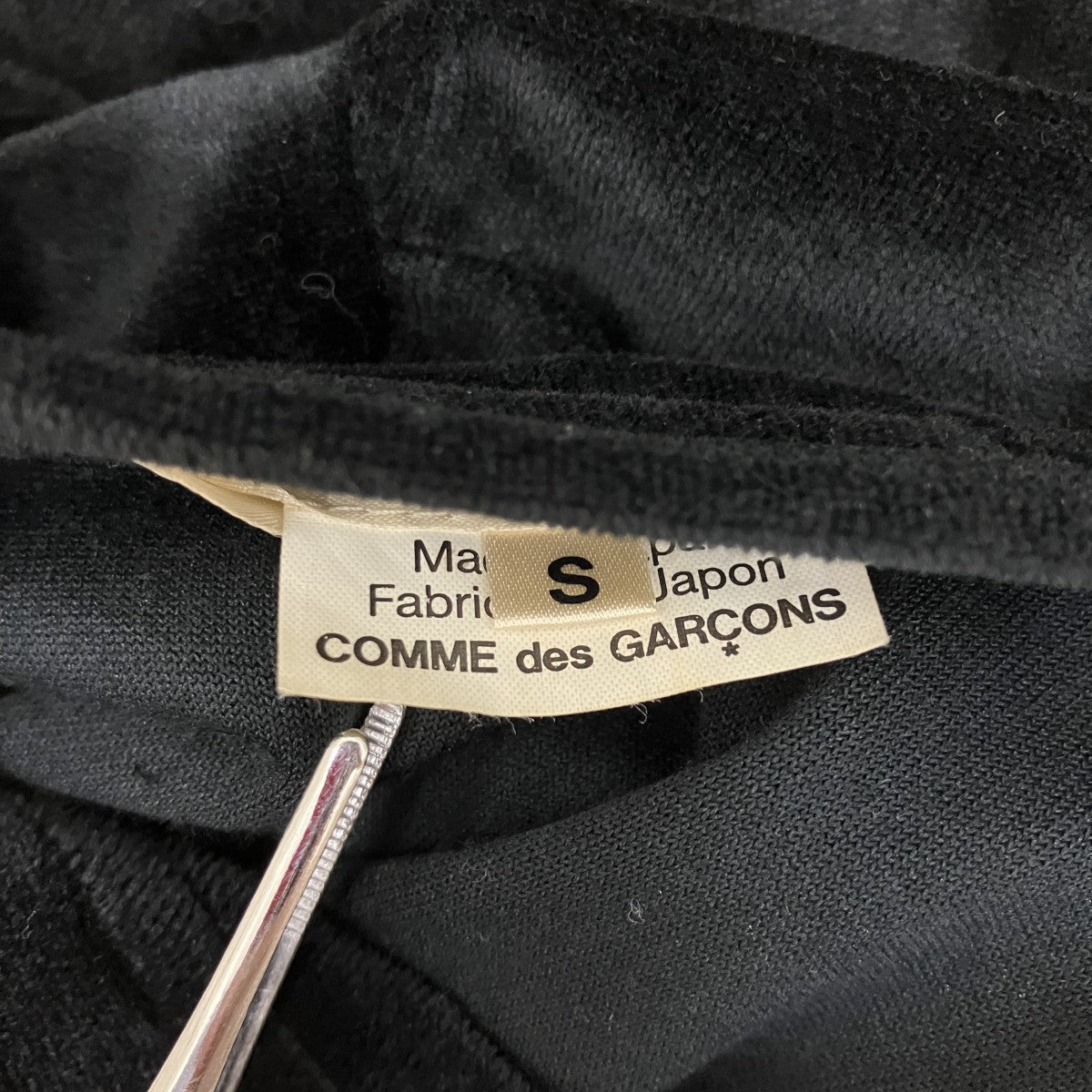 COMME des GARCONS シルク混ベロアワンピースGD-T015 古着・中古-6枚目のアイテム画像