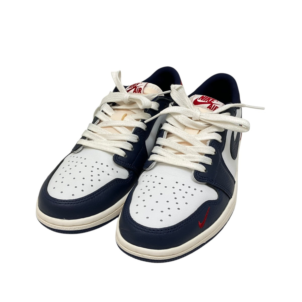 NIKE Air Jordan 1 Retro Low OG Howard Gym Red and Midnight NavyスニーカーHO2993-100 古着・中古-1枚目のアイテム画像