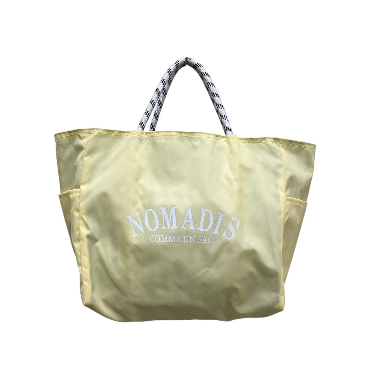 NOMADIS×UNITED ARROWS 無地×チェックリバーシブルトートバッグ 古着・中古-1枚目のアイテム画像