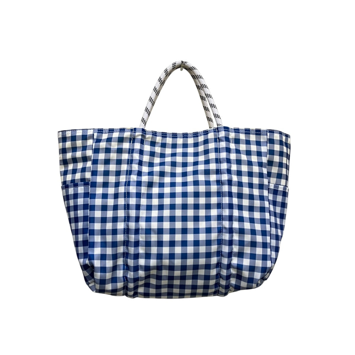 NOMADIS×UNITED ARROWS 無地×チェックリバーシブルトートバッグ 古着・中古-2枚目のアイテム画像