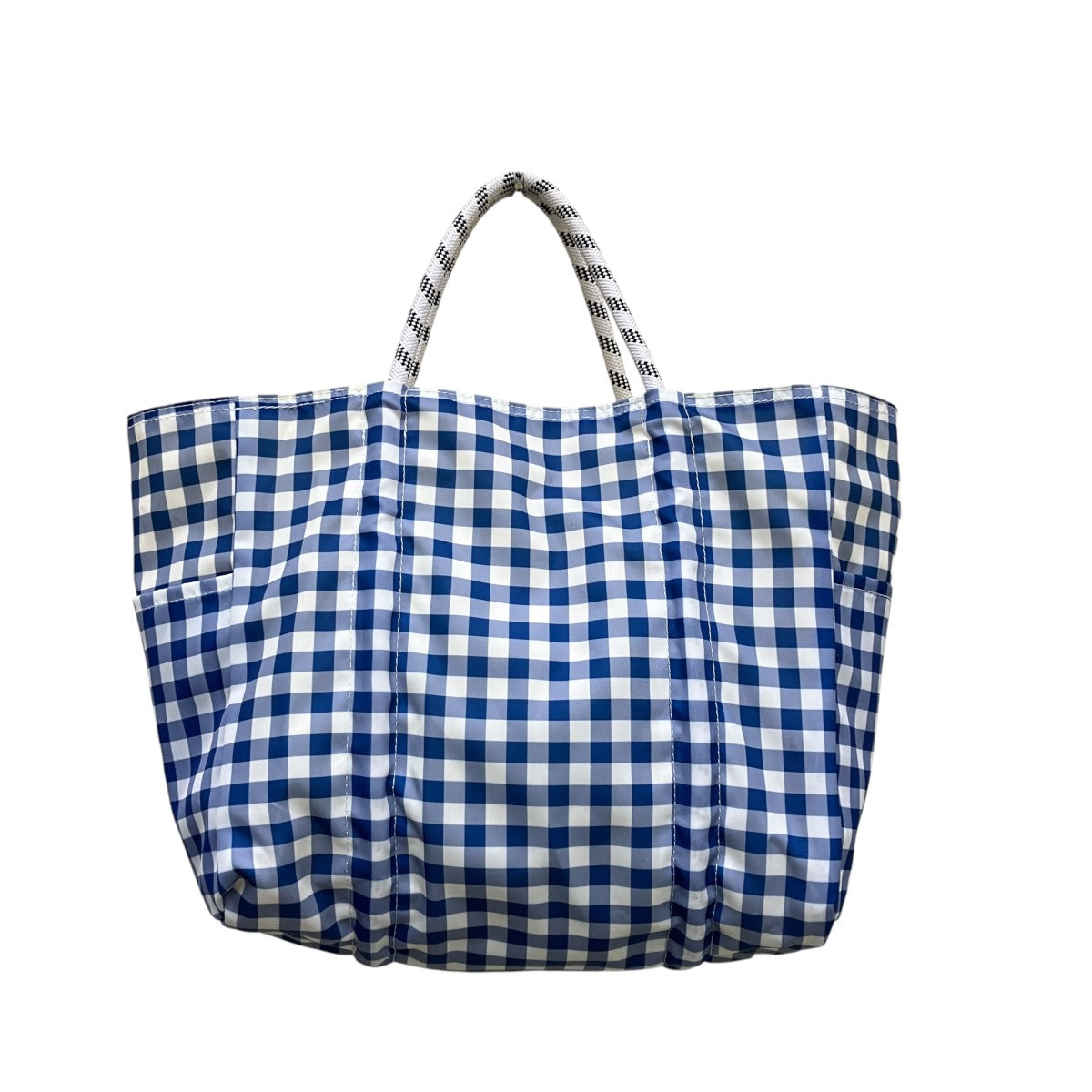 NOMADIS×UNITED ARROWS 無地×チェックリバーシブルトートバッグ 古着・中古-7枚目のアイテム画像