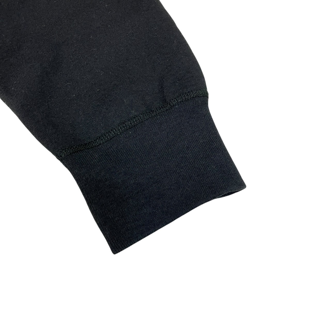 18FW Perforated Leather Hooded Sweatshirtフロントロゴプルオーバーパーカー