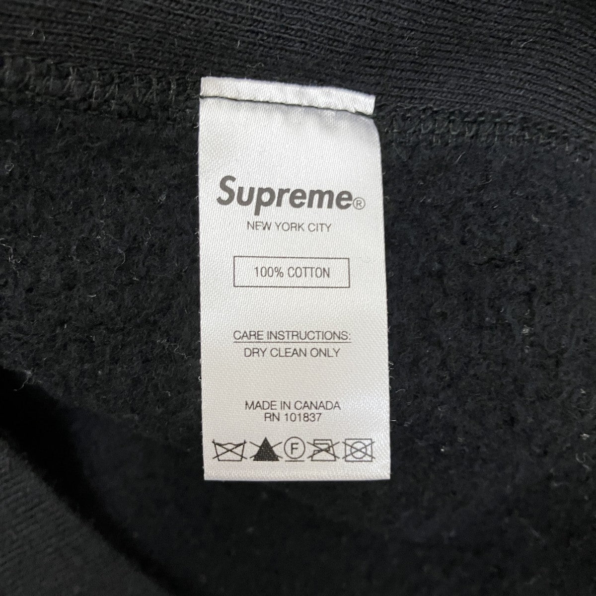 18FW Perforated Leather Hooded Sweatshirtフロントロゴプルオーバーパーカー