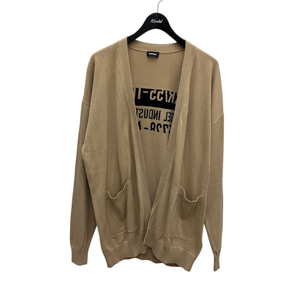 DIESEL(ディーゼル) バックロゴカーディガン キャメル サイズ M