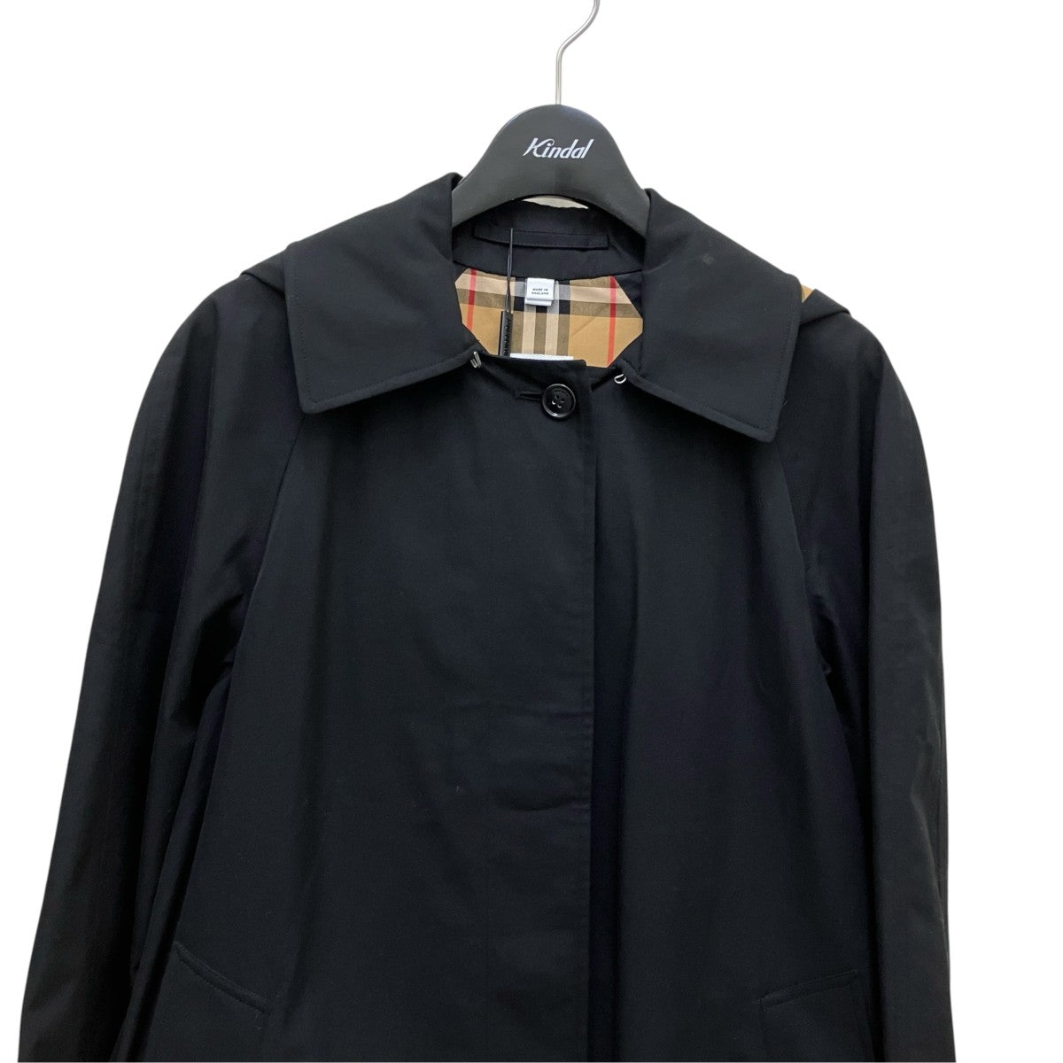 BURBERRY LONDON 裏地ノバチェックフーテッドコート8018746 古着・中古-2枚目のアイテム画像