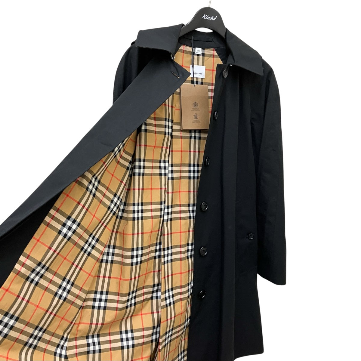 BURBERRY LONDON 裏地ノバチェックフーテッドコート8018746 古着・中古-4枚目のアイテム画像
