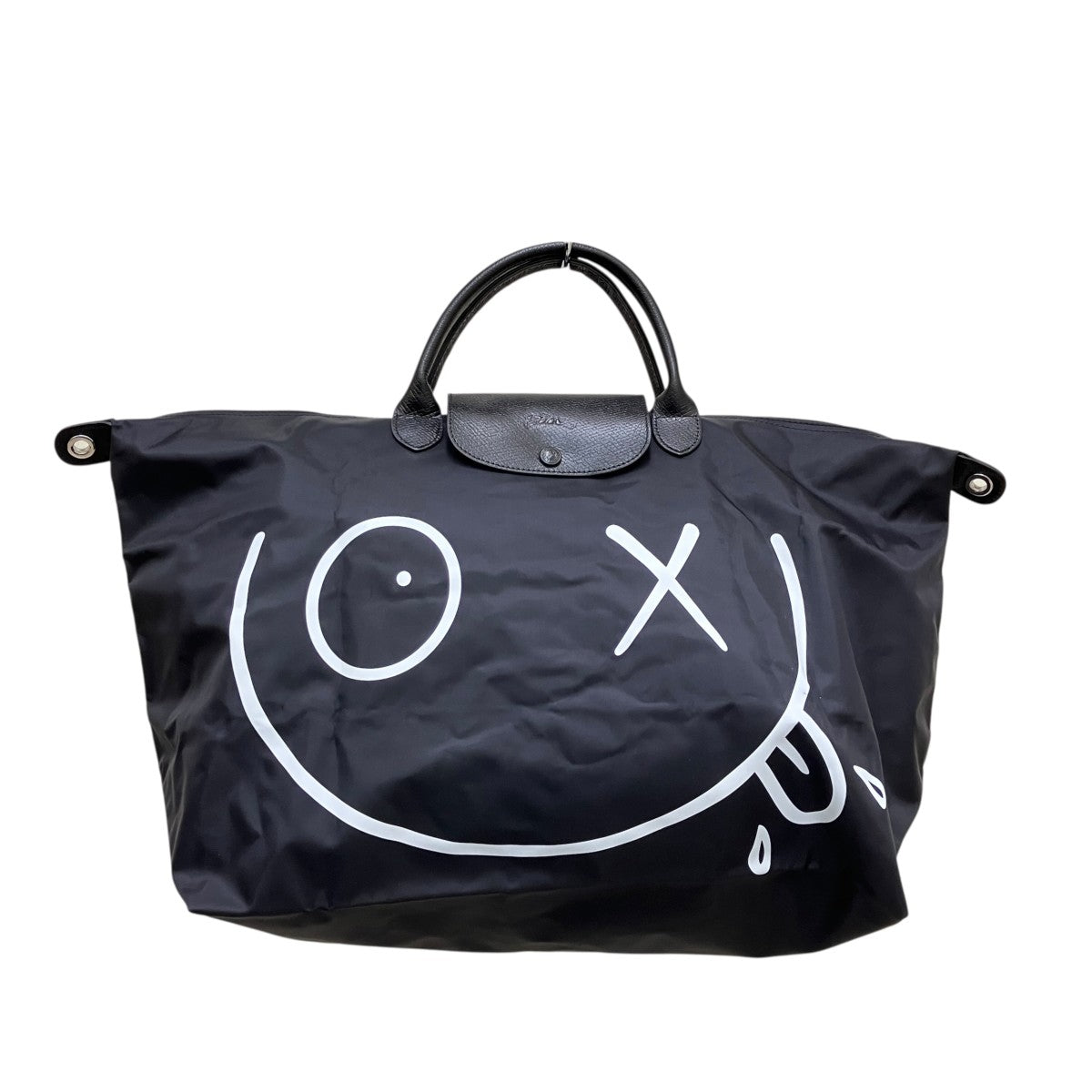 LONGCHAMP×Andre Saraiva Mｒ．Aイラスト2WAYバッグストラップ付 古着・中古-1枚目のアイテム画像
