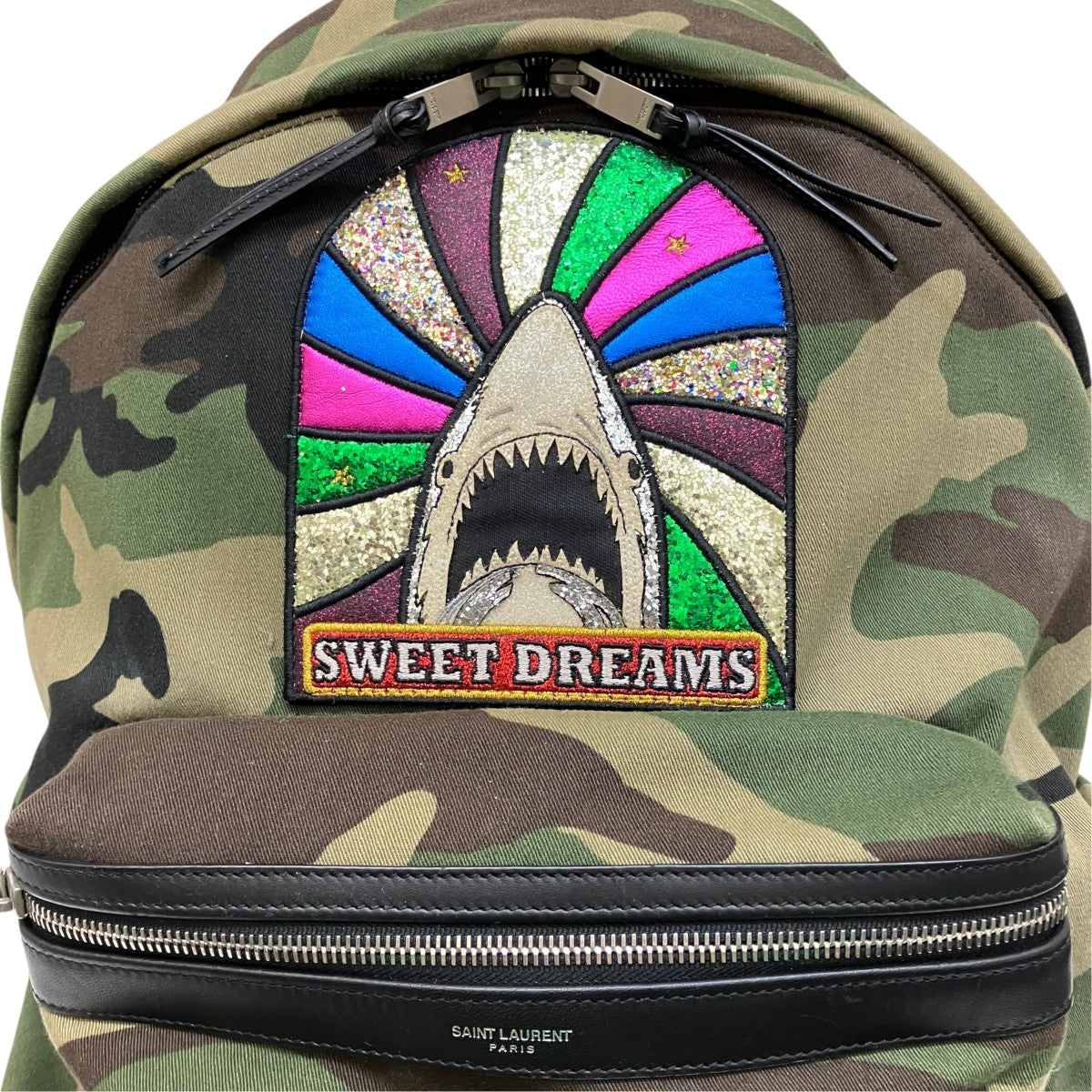 Saint Laurent Paris カモフラージュ柄リュック326865 古着・中古-5枚目のアイテム画像