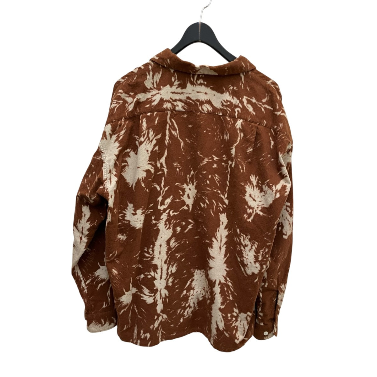 COOTIE PRODUCTIONS 21FW Wolf Print Nel Open Collar Shirtウルフ柄オープンカラーシャツ 古着・中古-3枚目のアイテム画像