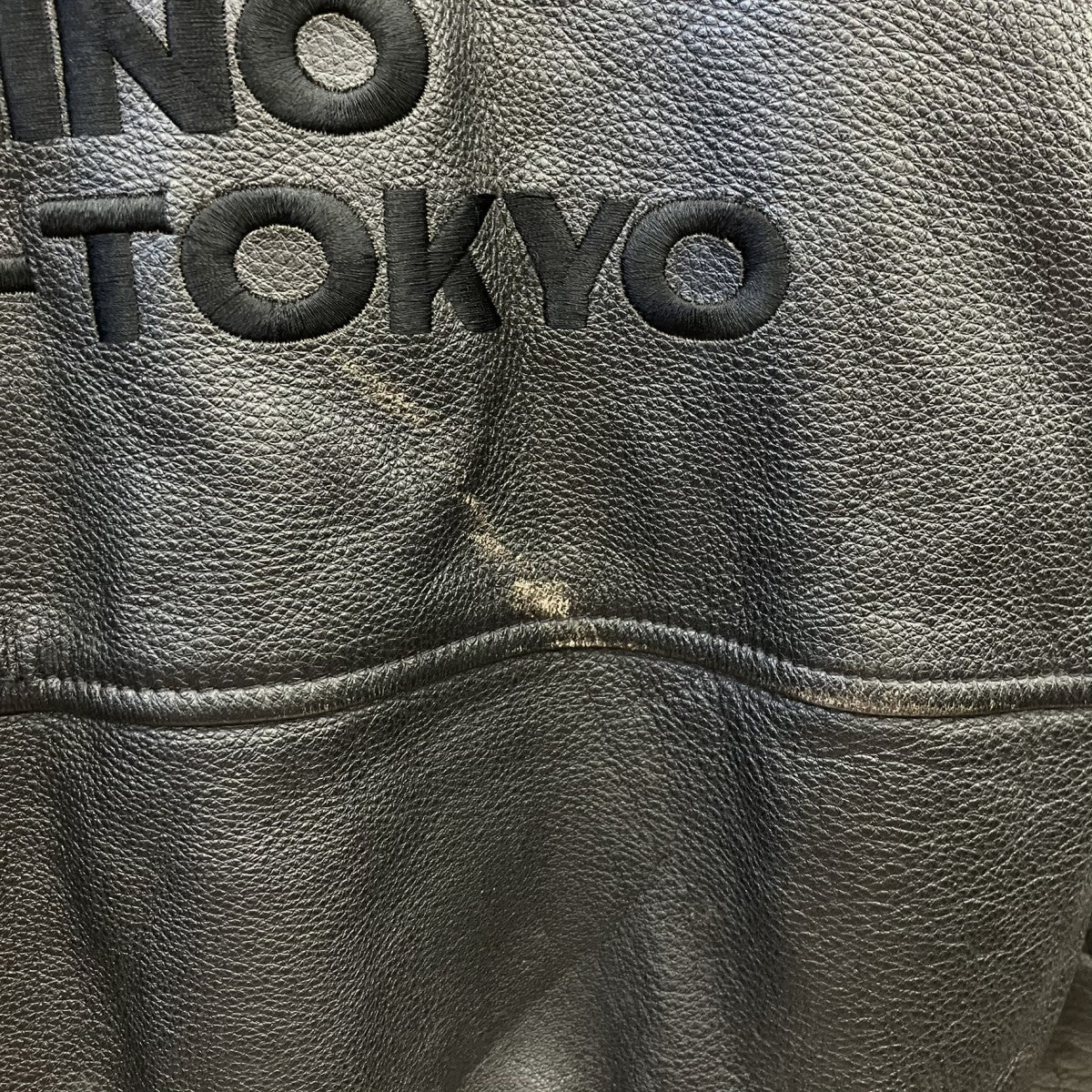 MICHIKO KOSHINO レザーボンバージャケット 古着・中古-4枚目のアイテム画像