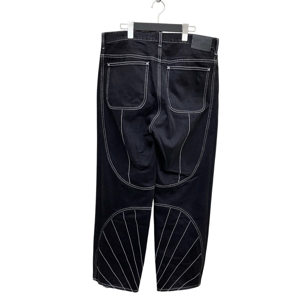 Supreme 23FW Radial Embroidered Loose Fit Jeanブラックジーンズ 古着・中古-2枚目のアイテム画像