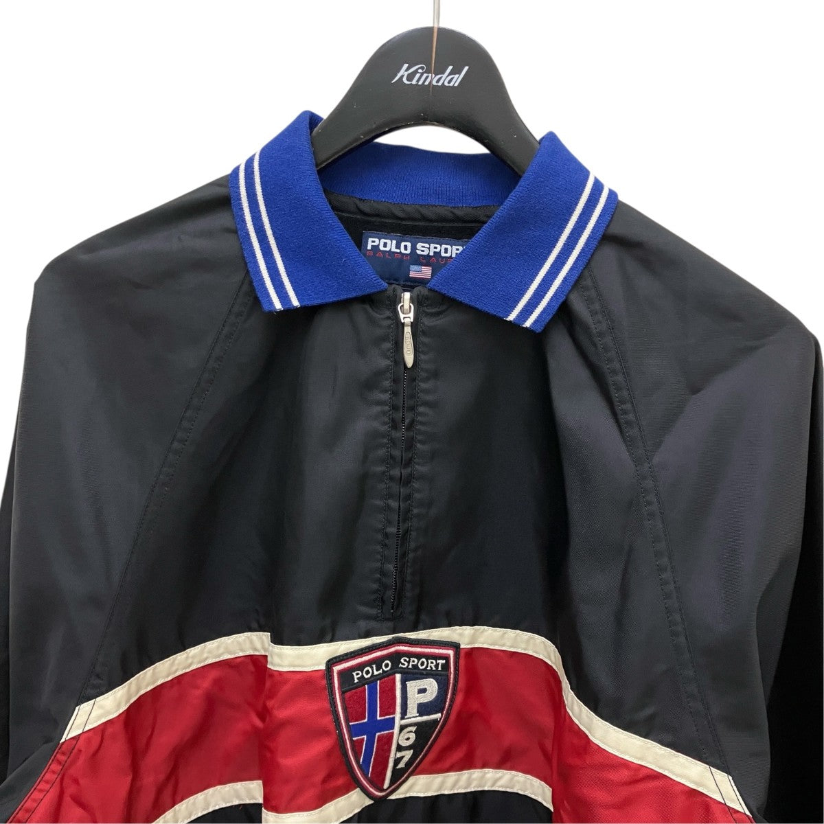 POLO SPORT(ポロスポーツ) 90's香港製 フロントシールドパッチハーフ