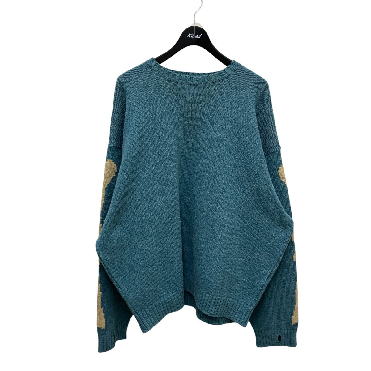 KAPITAL 5G Wool Bone Creew SweaterクルーネックニットEK-1537KN 古着・中古-1枚目のアイテム画像