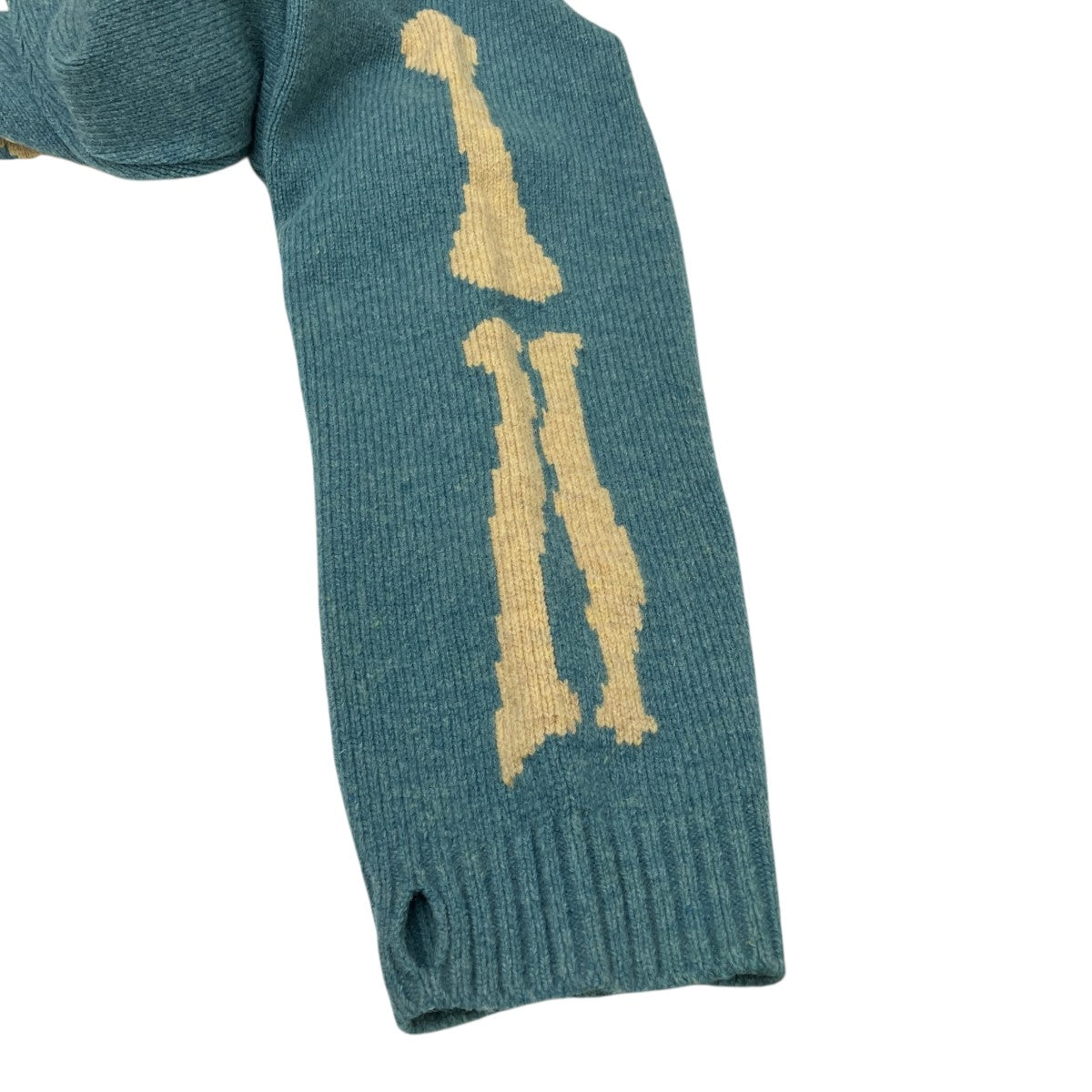 KAPITAL 5G Wool Bone Creew SweaterクルーネックニットEK-1537KN 古着・中古-4枚目のアイテム画像