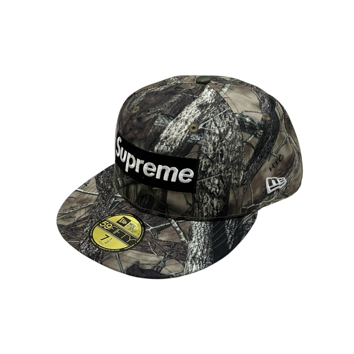 Supreme×New Era 25FW Breast Cancer Awareness Box Logo TrueTimber HTC Fall Camoカモフラージュキャップ 古着・中古-1枚目のアイテム画像