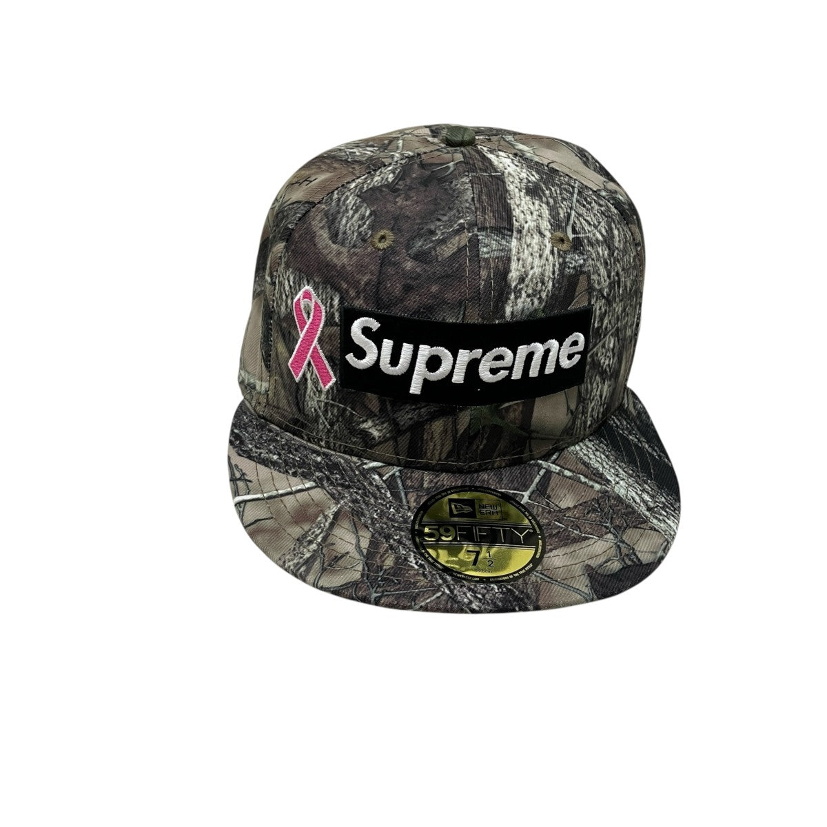 Supreme×New Era 25FW Breast Cancer Awareness Box Logo TrueTimber HTC Fall Camoカモフラージュキャップ 古着・中古-2枚目のアイテム画像