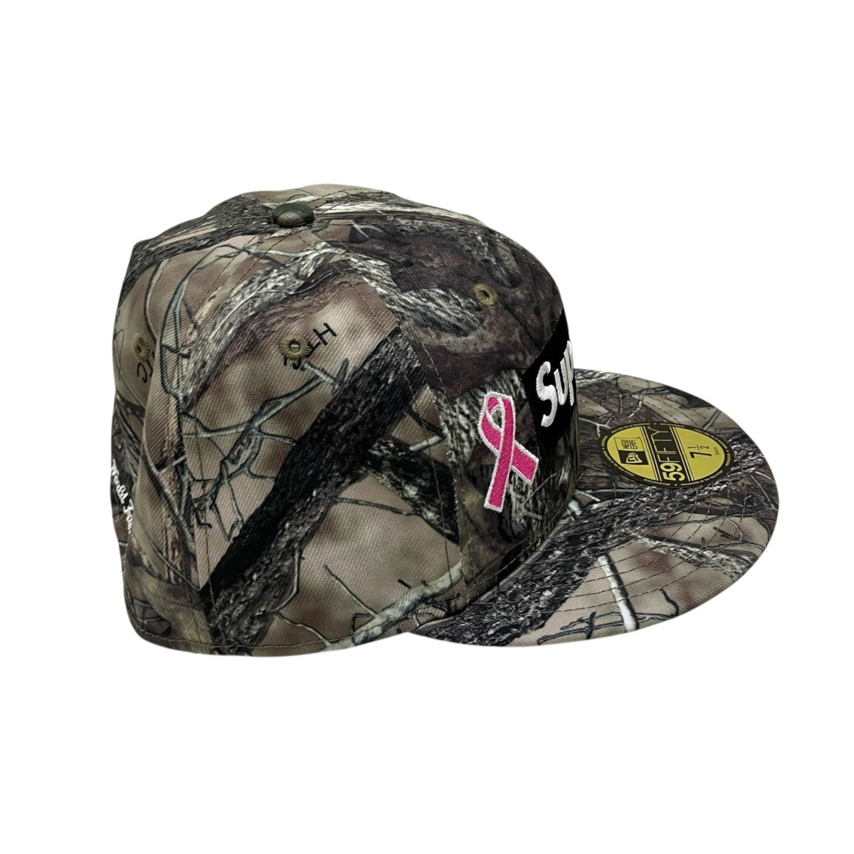 Supreme×New Era 25FW Breast Cancer Awareness Box Logo TrueTimber HTC Fall Camoカモフラージュキャップ 古着・中古-3枚目のアイテム画像