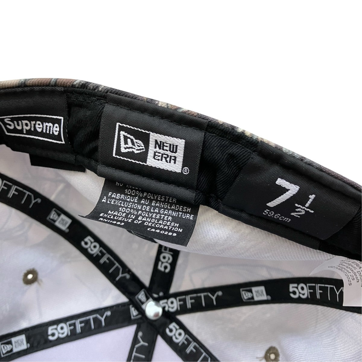 Supreme×New Era 25FW Breast Cancer Awareness Box Logo TrueTimber HTC Fall Camoカモフラージュキャップ 古着・中古-6枚目のアイテム画像