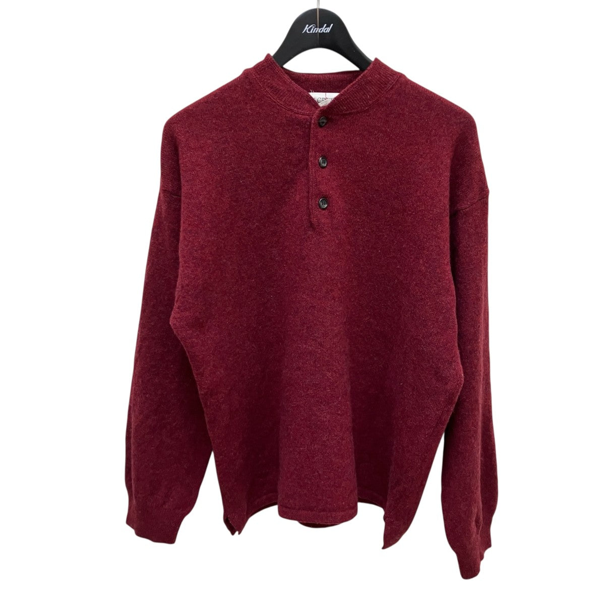 J．CREW 90’s 巨人タグ 香港製ヘンリーネックニット 古着・中古-1枚目のアイテム画像
