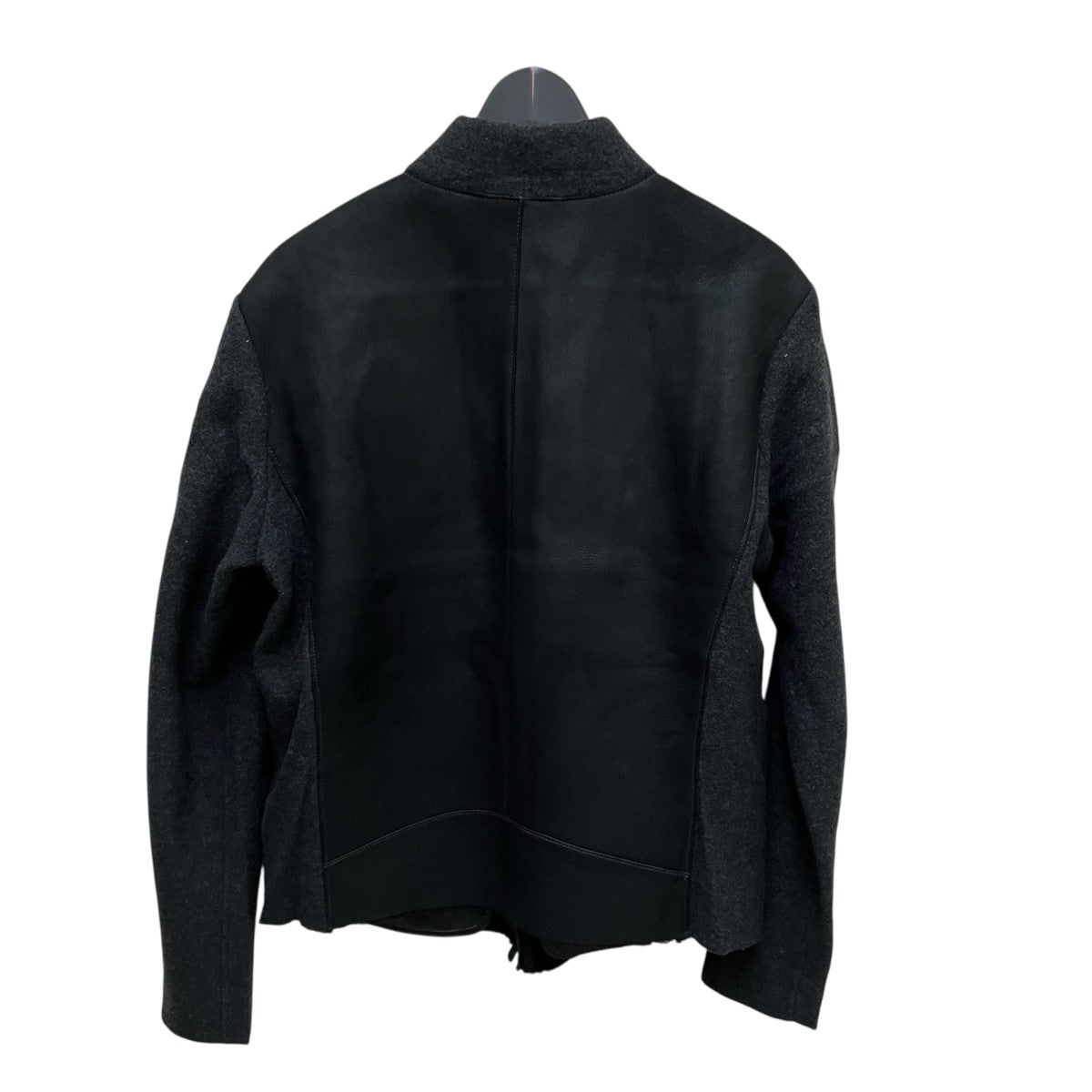 ARMANI COLLEZIONI ムートン切替スタンドカラージャケット 古着・中古-3枚目のアイテム画像