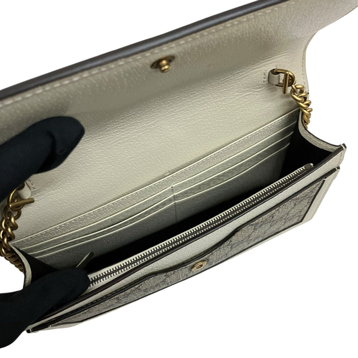 GUCCI クイーンマーガレットGGスプリームチェーンウォレット476079 古着・中古-8枚目のアイテム画像