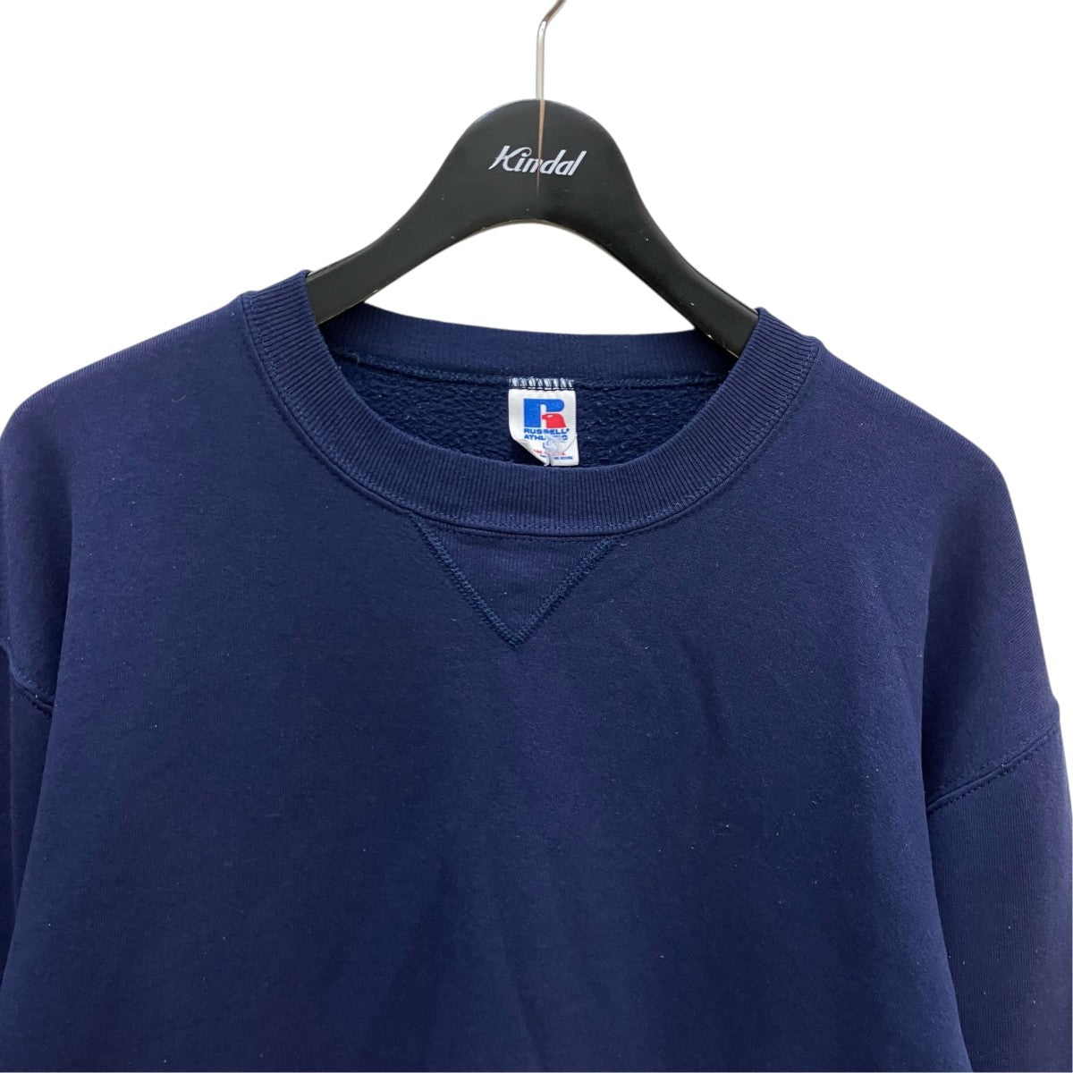 RUSSELL ATHLETIC 90’s Vintage前Vガゼットクルーネックスウェット 古着・中古-2枚目のアイテム画像