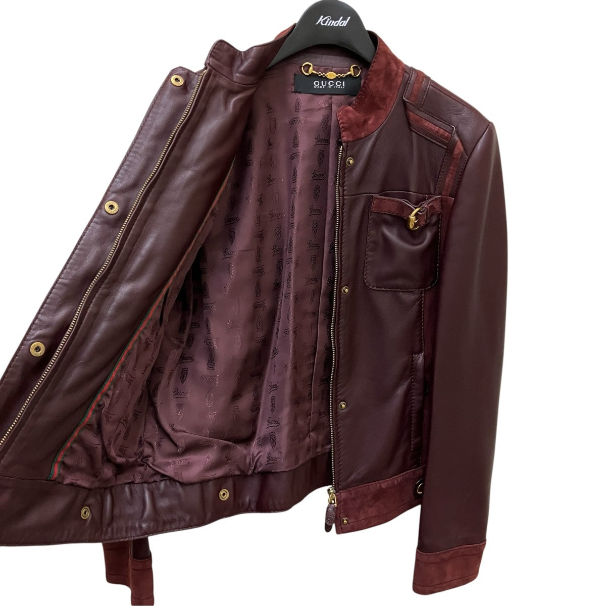 GUCCI レザージャケット205911.XM684 古着・中古-4枚目のアイテム画像