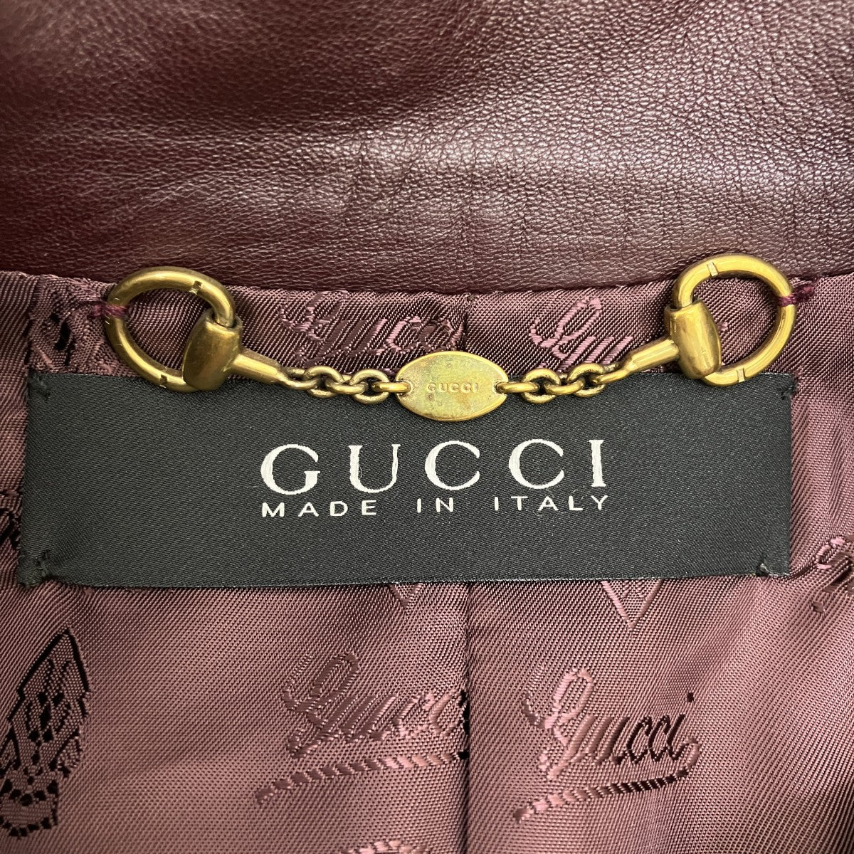 GUCCI レザージャケット205911.XM684 古着・中古-6枚目のアイテム画像