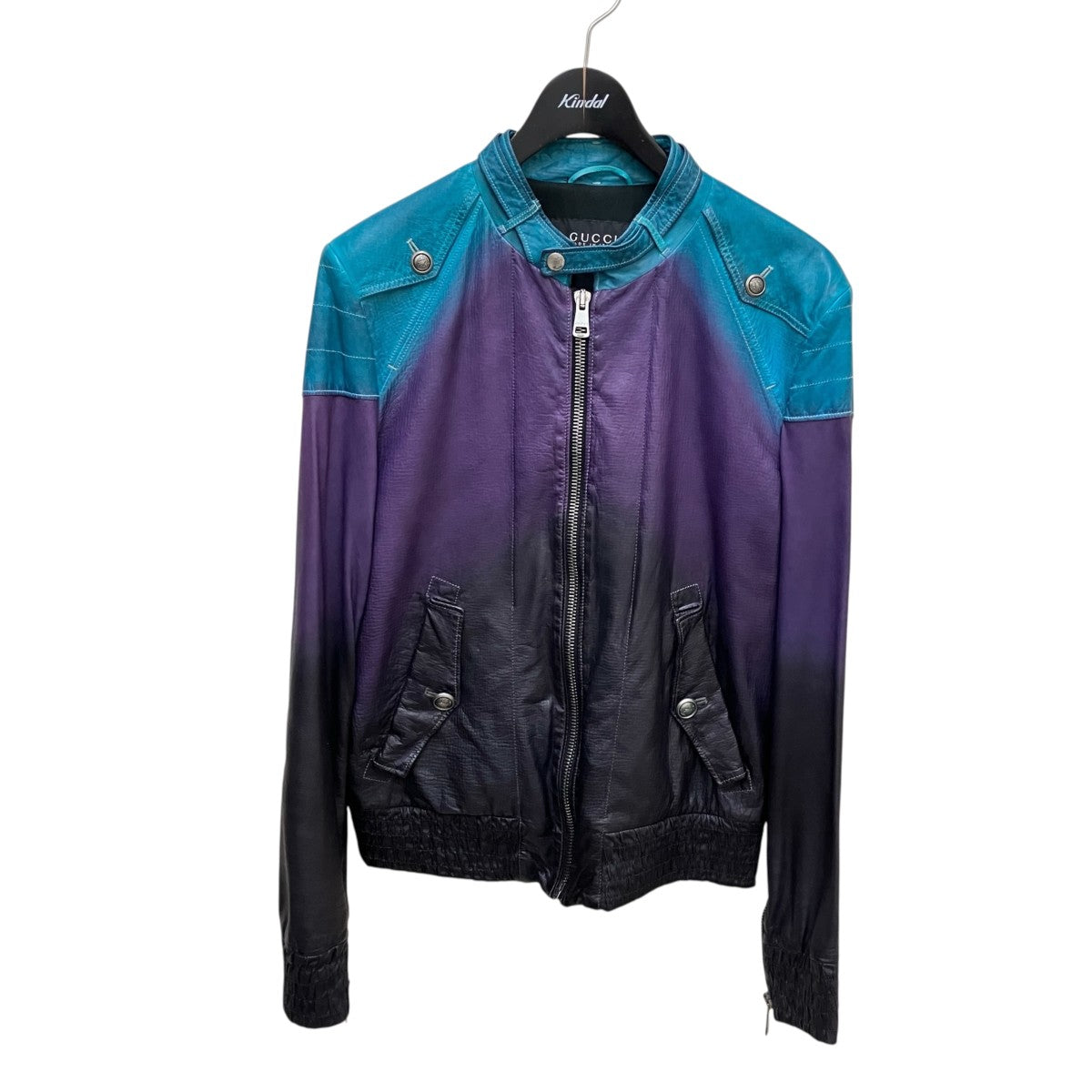 GUCCI グラデーションライダースジャケット216838 XN281 古着・中古-1枚目のアイテム画像