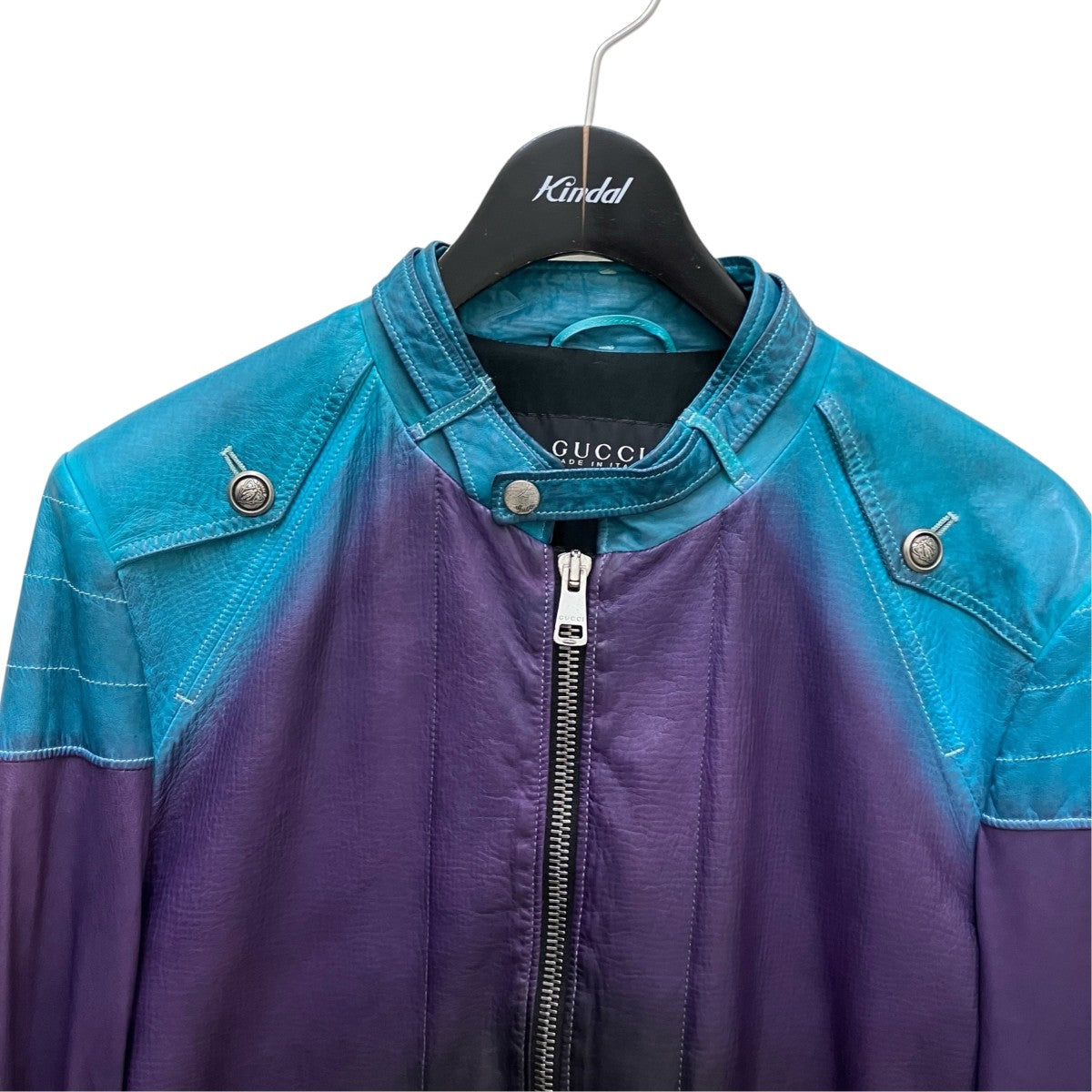 GUCCI グラデーションライダースジャケット216838 XN281 古着・中古-2枚目のアイテム画像