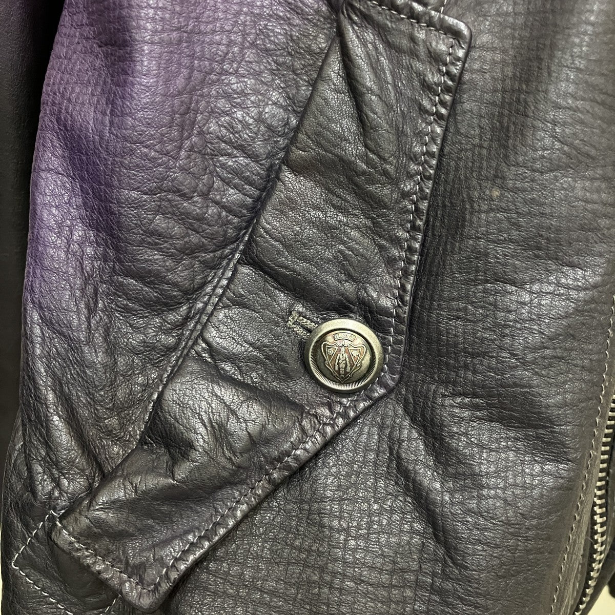 GUCCI グラデーションライダースジャケット216838 XN281 古着・中古-4枚目のアイテム画像