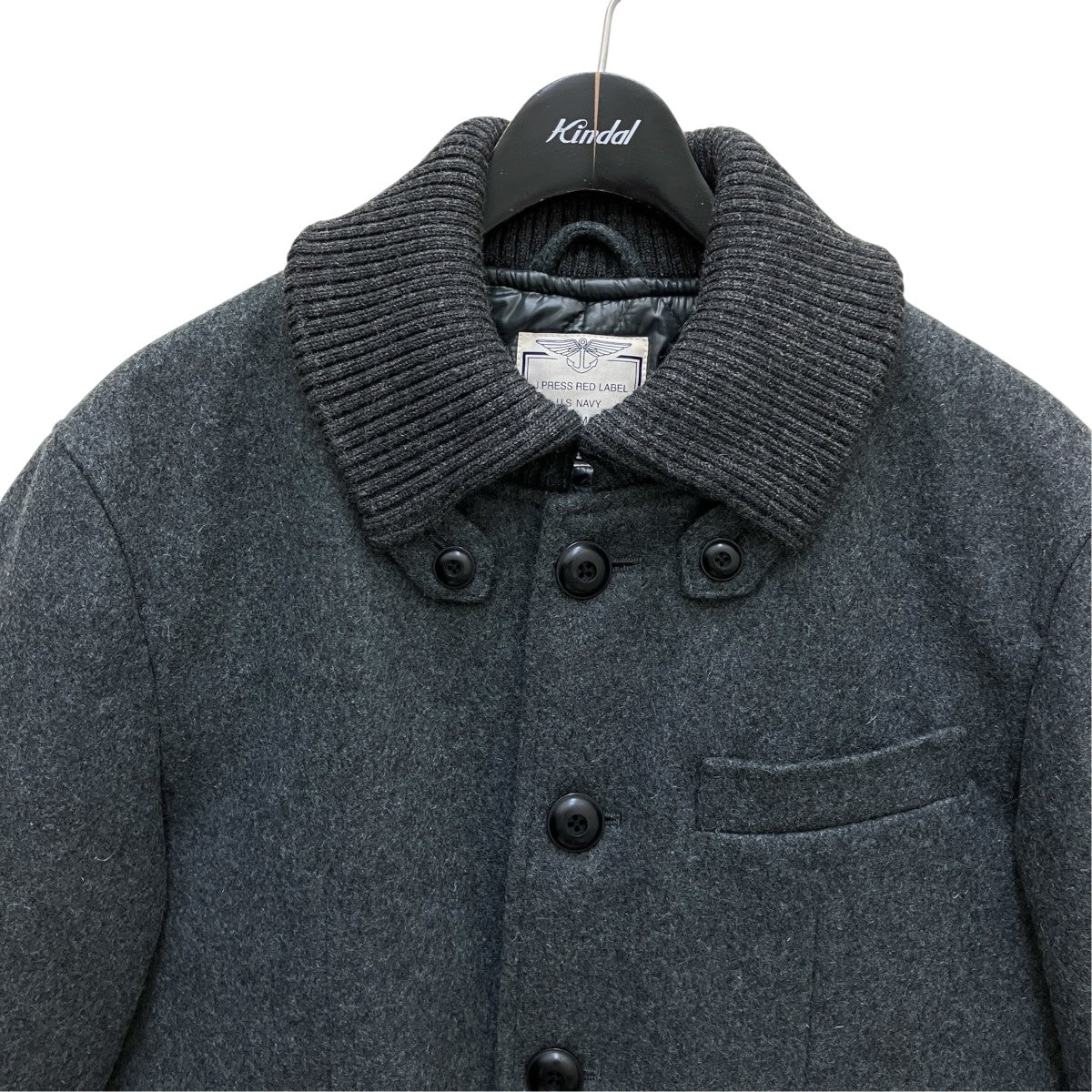 J．PRESS RED LABEL U．S NAVY ANCHOR MANウールドンキーコート021-5-CCO-SC 古着・中古-2枚目のアイテム画像