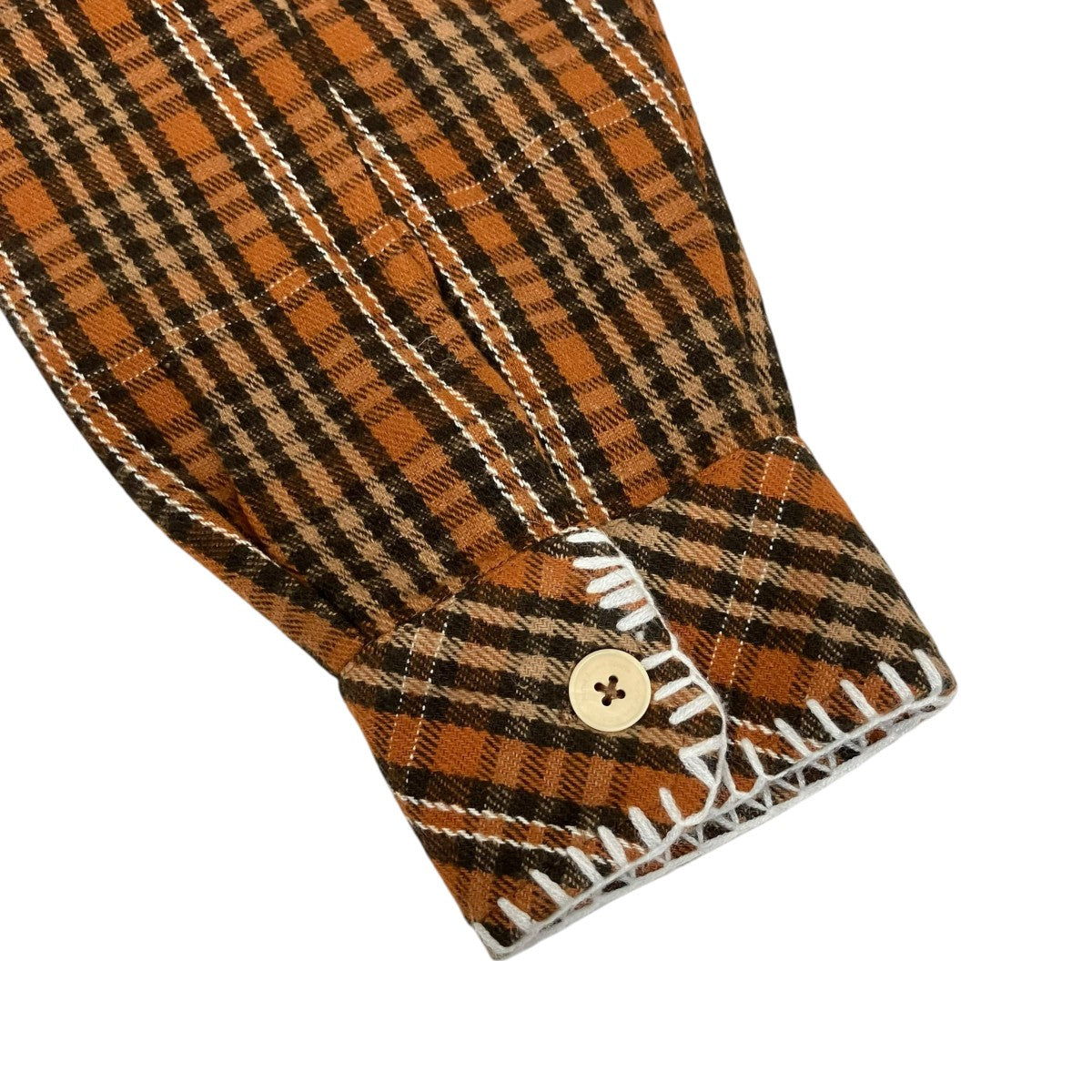 porter james sports Boxed Flannel Red Checkシャツジャケット 古着・中古-4枚目のアイテム画像