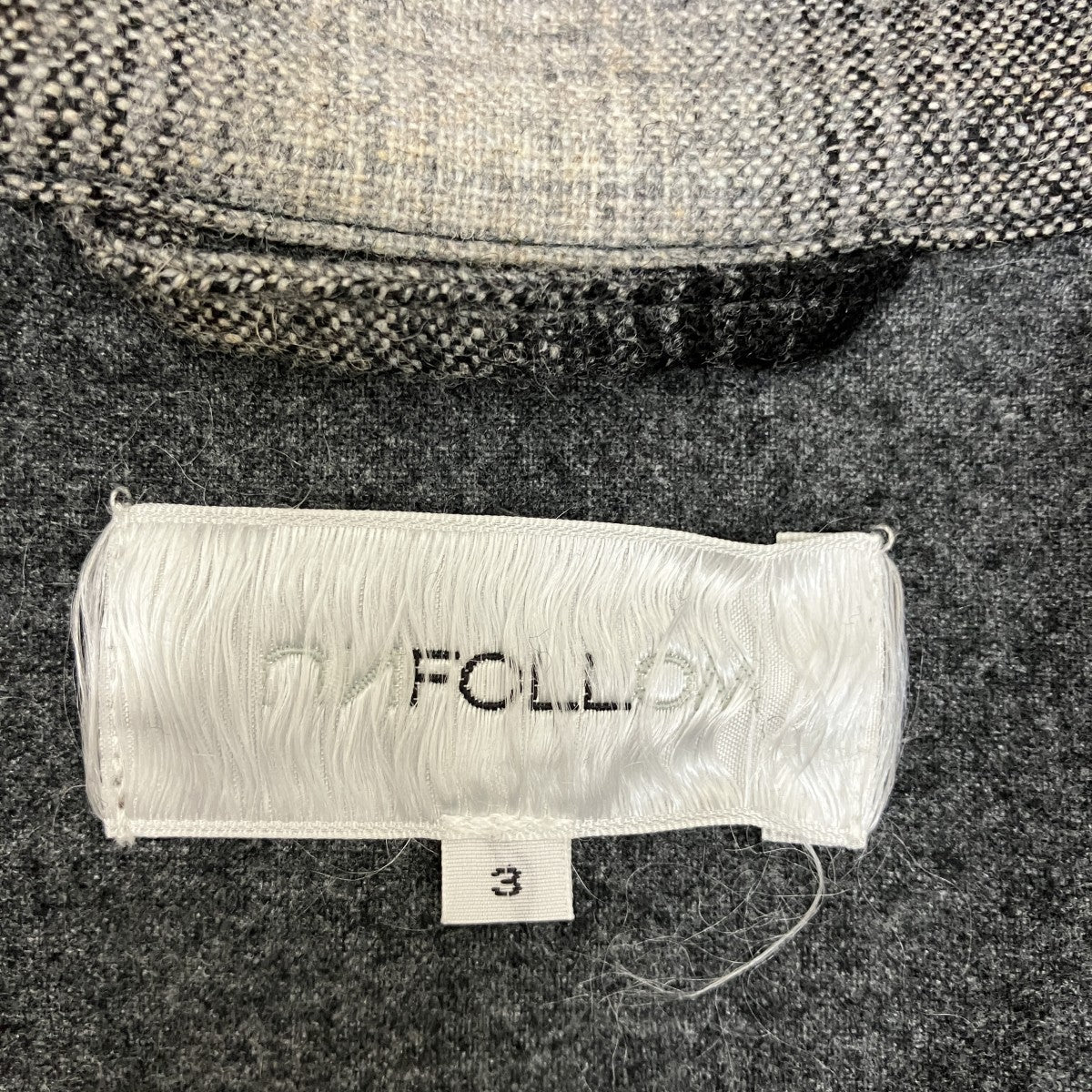 FOLL チェックジャケット25-011-684-0007-3-0 古着・中古-7枚目のアイテム画像
