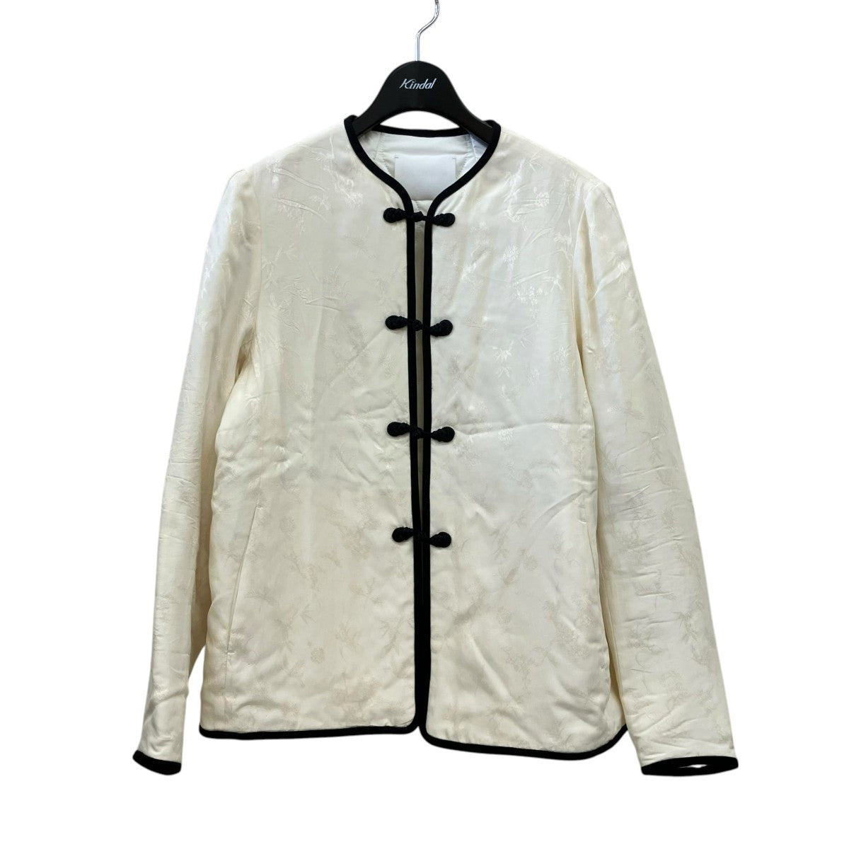 mame kurogouchi Crane Pattern Jacquared Jacket中綿ジャケットMM23PS-JK07 古着・中古-1枚目のアイテム画像