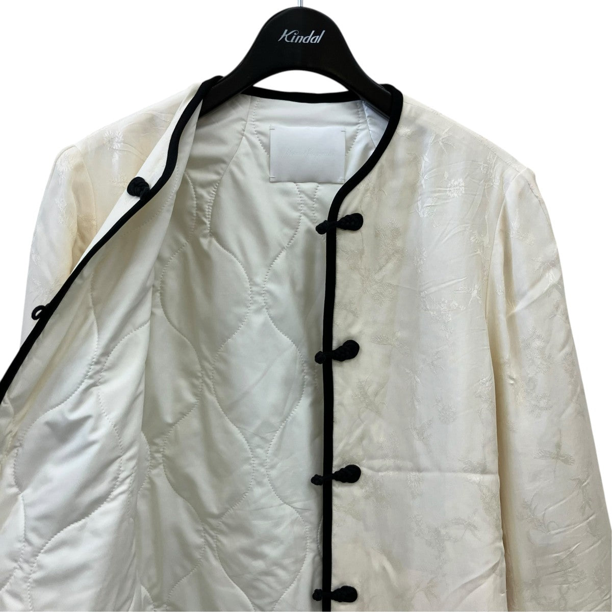 mame kurogouchi Crane Pattern Jacquared Jacket中綿ジャケットMM23PS-JK07 古着・中古-3枚目のアイテム画像