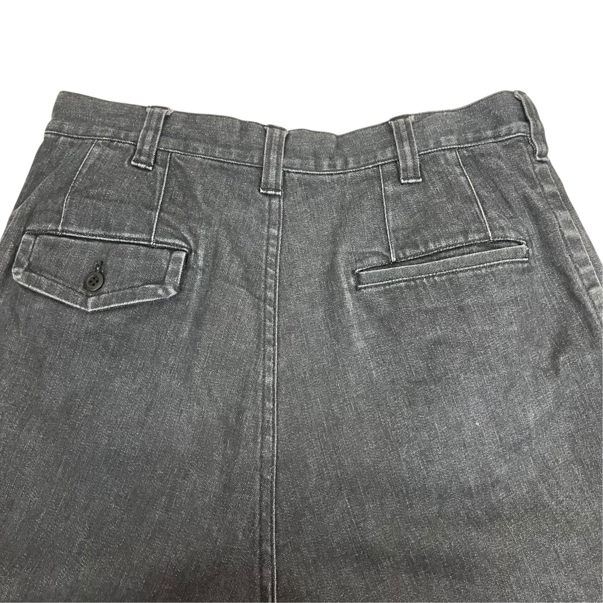 COMME des GARCONS HOMME タックデニムクロップドパンツ 古着・中古-4枚目のアイテム画像