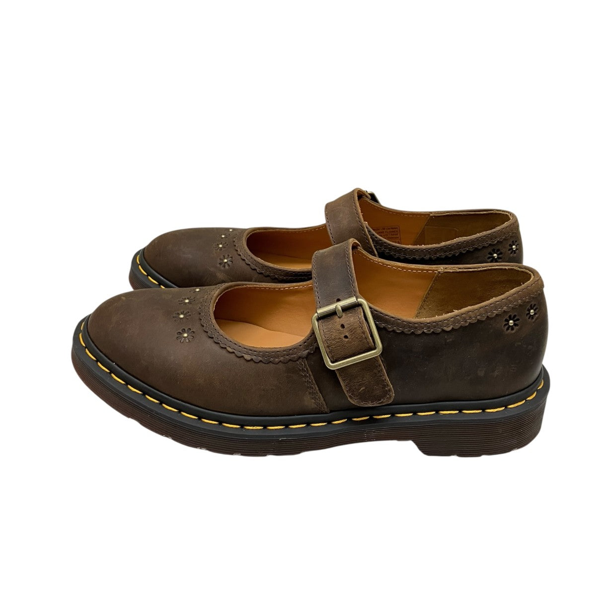 Dr．Martens CRAZY HORSE MARY JANE FLOWERメリージェーン 古着・中古-2枚目のアイテム画像