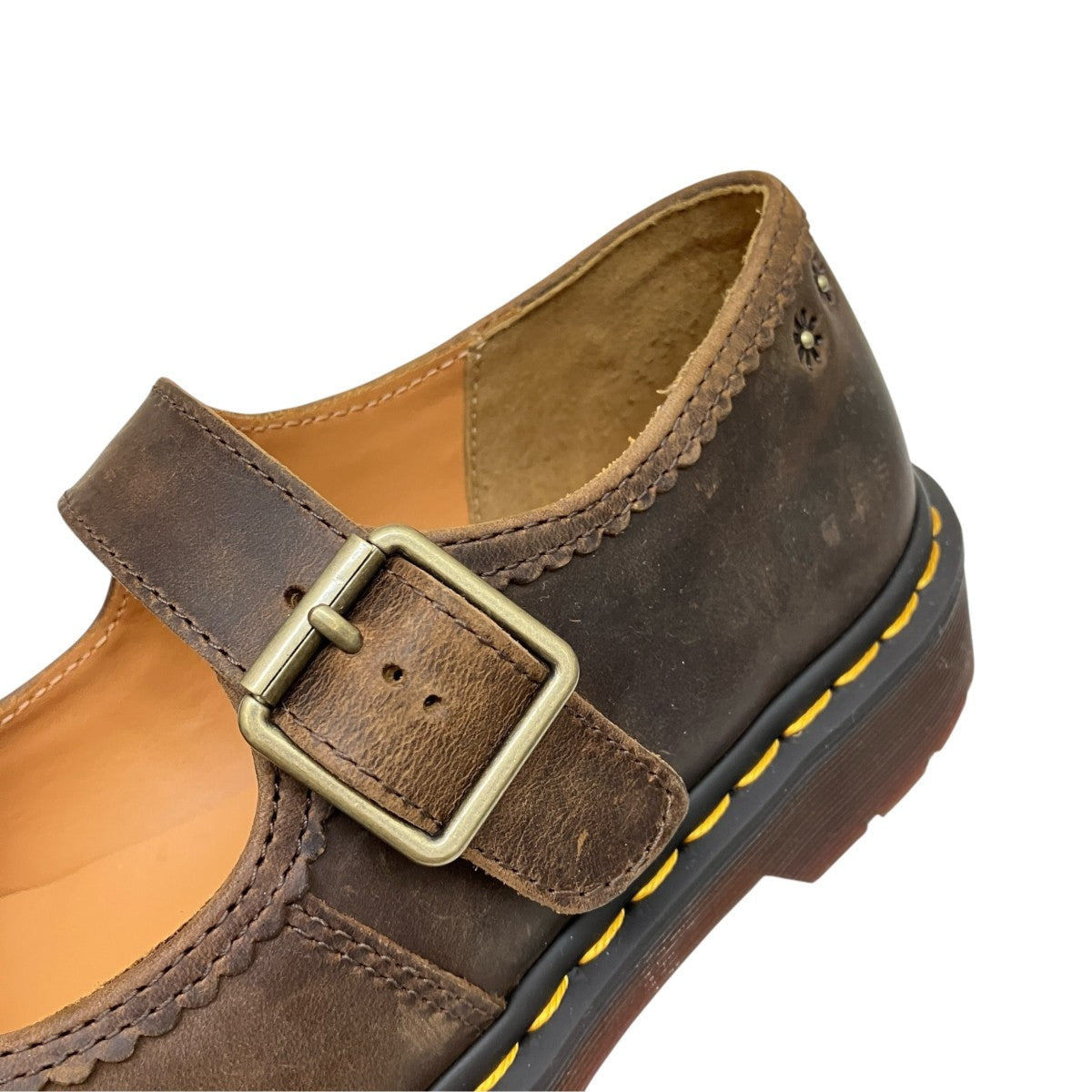 Dr．Martens CRAZY HORSE MARY JANE FLOWERメリージェーン 古着・中古-6枚目のアイテム画像
