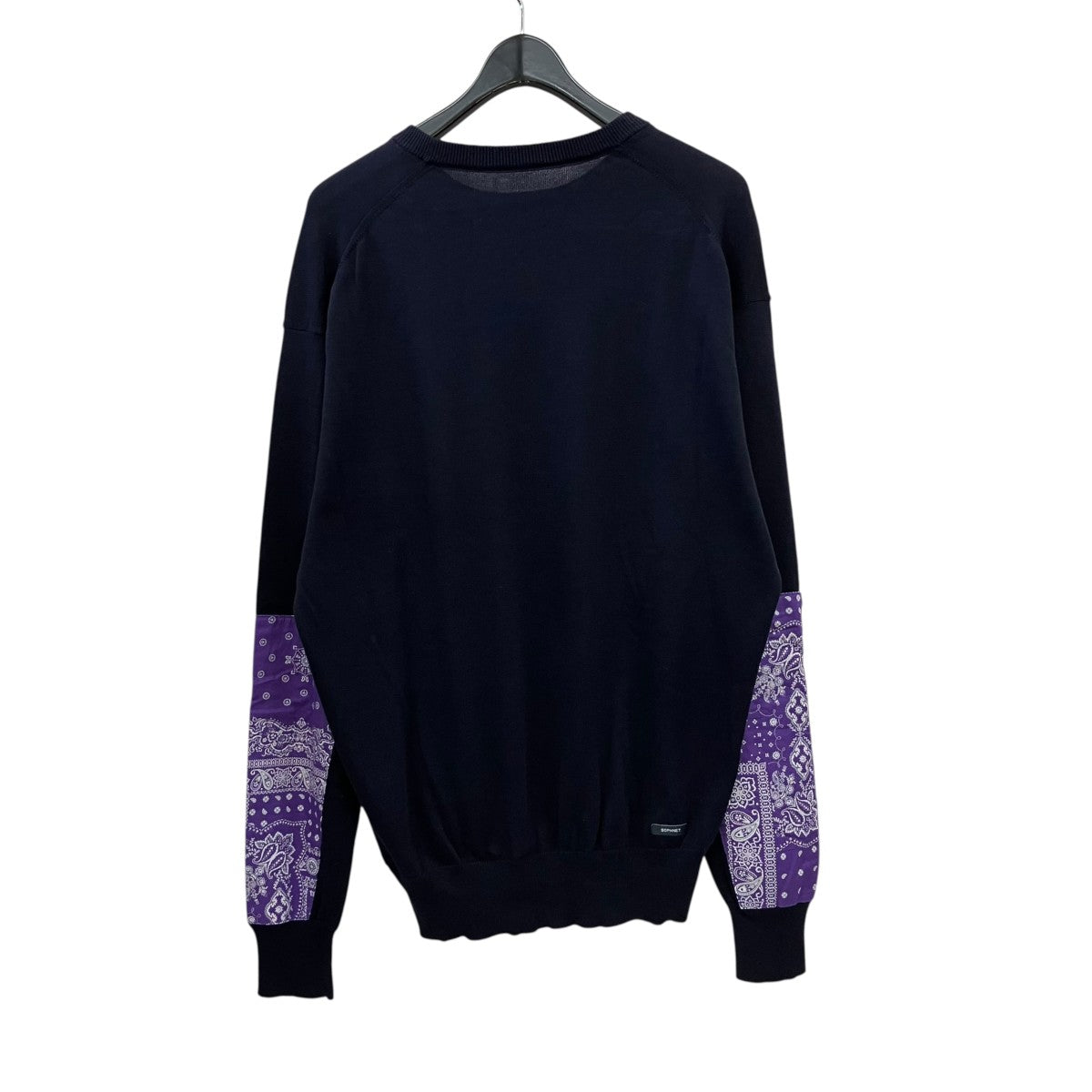 SOPHNET． BANDANA SLEEVE PATCHED CREWNECK KNITクルーネックニットSOPH-230029 古着・中古-3枚目のアイテム画像