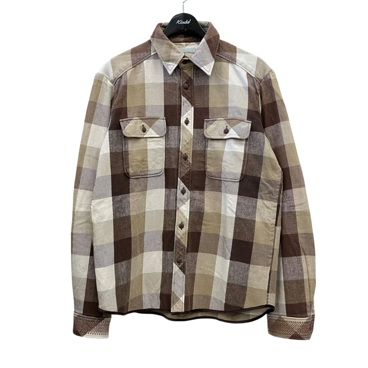 NUMBER (N)INE 02AWジョージ期 アーカイブブロックチェックネルシャツ 古着・中古-1枚目のアイテム画像