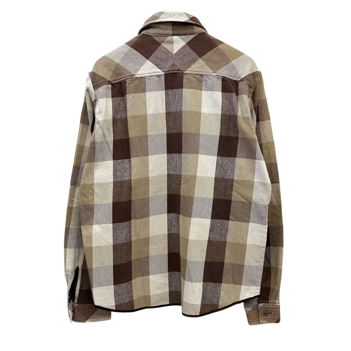 NUMBER (N)INE 02AWジョージ期 アーカイブブロックチェックネルシャツ 古着・中古-3枚目のアイテム画像