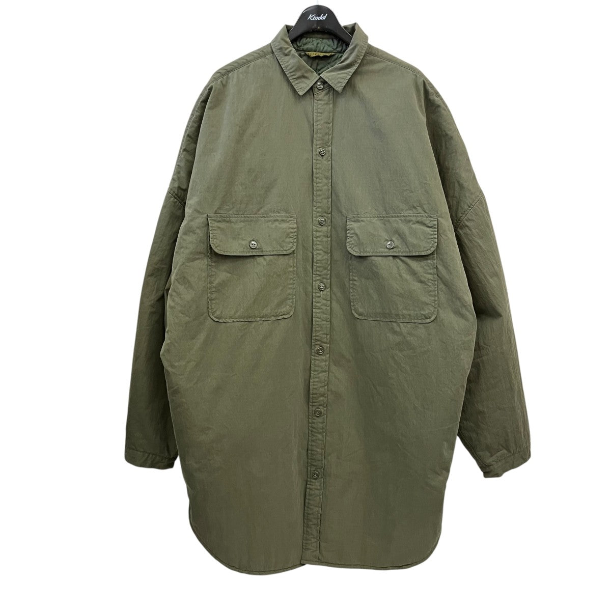 KAPITAL RIP STOP SLOPPY SHIRT COATロングジャケットEK-1149 古着・中古-1枚目のアイテム画像