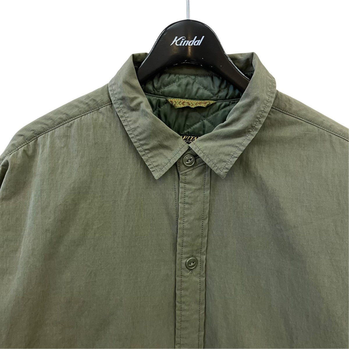 KAPITAL RIP STOP SLOPPY SHIRT COATロングジャケットEK-1149 古着・中古-2枚目のアイテム画像
