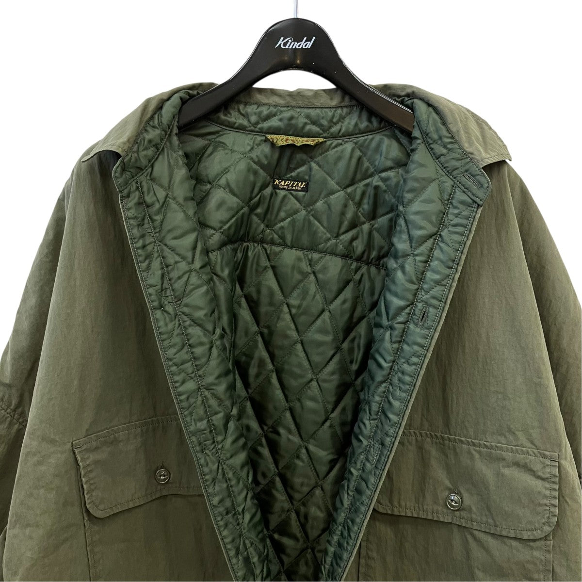 KAPITAL RIP STOP SLOPPY SHIRT COATロングジャケットEK-1149 古着・中古-3枚目のアイテム画像