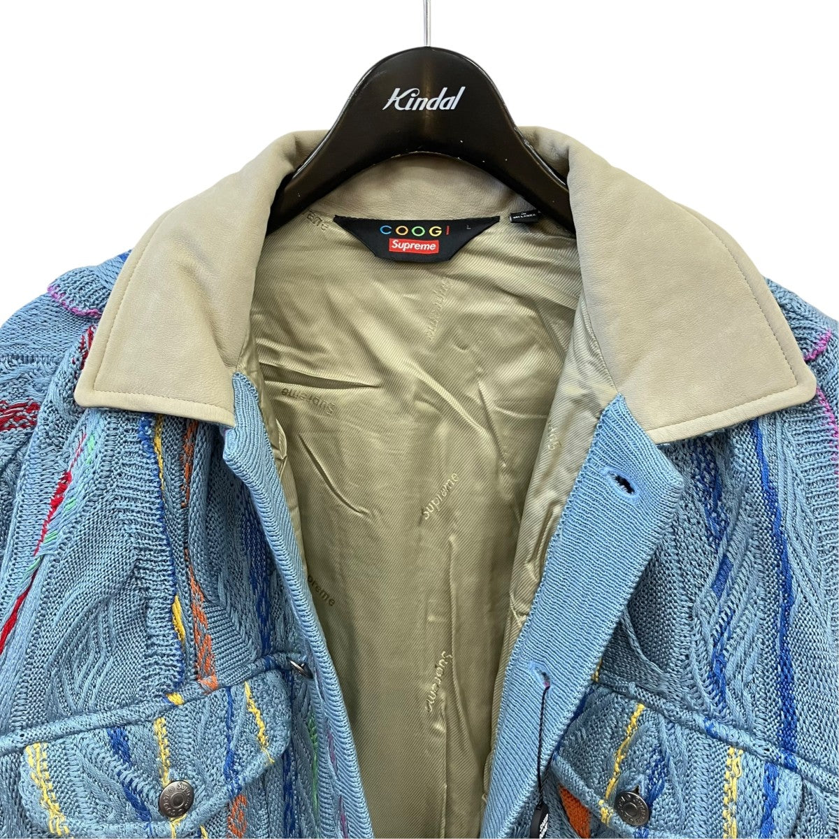 Supreme×COOGI 23SSCoogi Trucker Jacketニットジャケット 古着・中古-3枚目のアイテム画像
