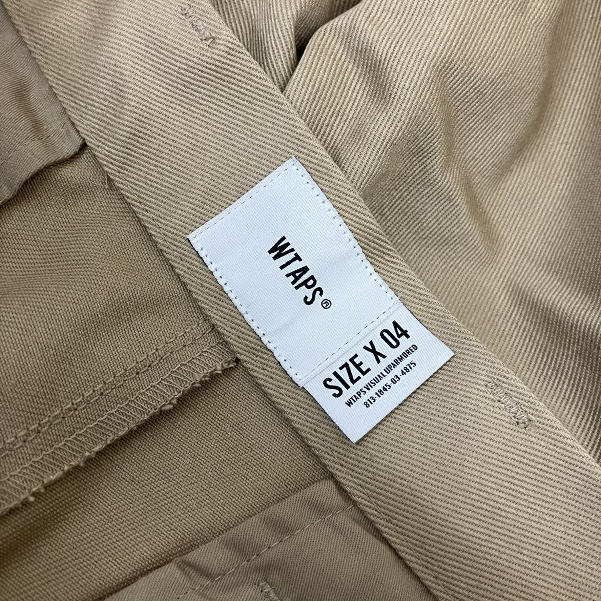 WTAPS CREASE TROUSERS COPO．TWILLチノパン221BRDT-PTM05 古着・中古-6枚目のアイテム画像